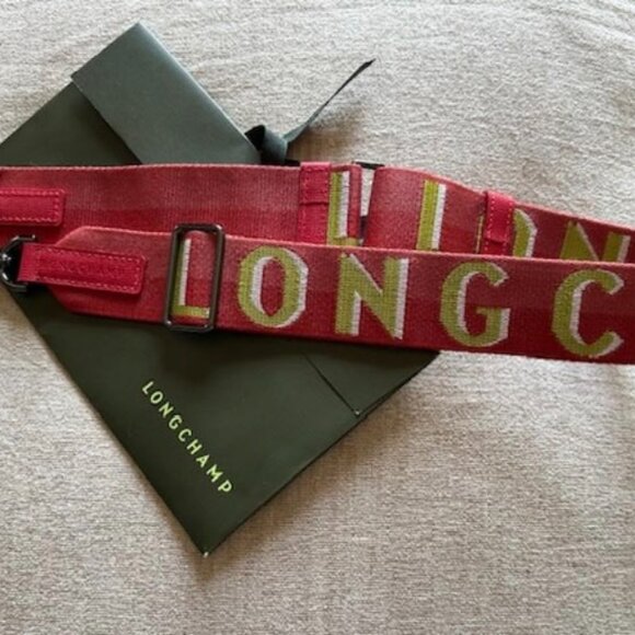 Longchamp Shadow Crossbody/Shoulder Strap - Red/Green  New - Picture 1 of 5